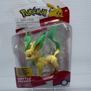 Pokémon Battle Figures Leafeon Action Figure - New in Package Jazwares 2025